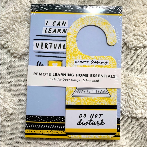 Remote Learning Notebook & DO NOT DISTURB Sign 🤣 - Picture 1 of 9